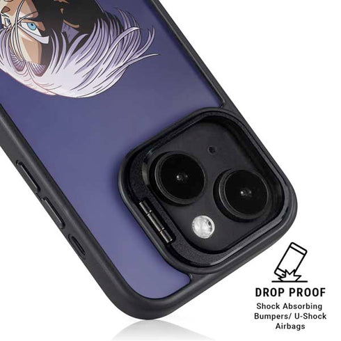 Dragon Ball Z Trunks Portrait iPhone 15 Plus Kickstand Case