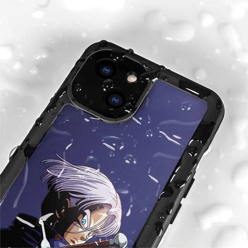 Dragon Ball Z Trunks Portrait iPhone 15 Plus Waterproof Case