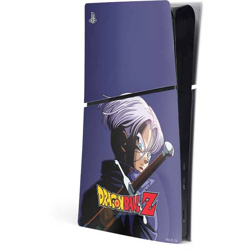 Dragon Ball Z Trunks Portrait PS5 Slim Digital Edition Console Skin