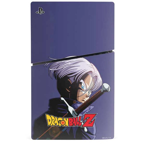 Dragon Ball Z Trunks Portrait PS5 Slim Digital Edition Console Skin
