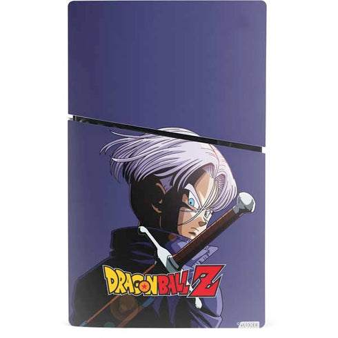 Dragon Ball Z Trunks Portrait PS5 Slim Digital Edition Console Skin