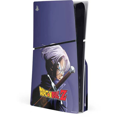 Dragon Ball Z Trunks Portrait PS5 Slim Disk Console Skin