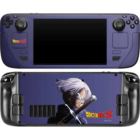 Dragon Ball Z Trunks Portrait Steam Deck Handheld Gaming Computer OLED Skin