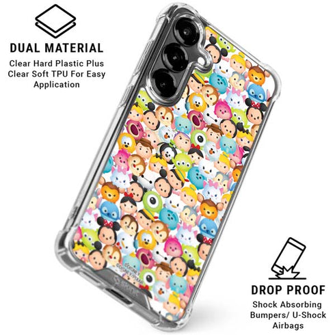 Disney Tsum Tsum Animated Characters Galaxy S26 Clear Case