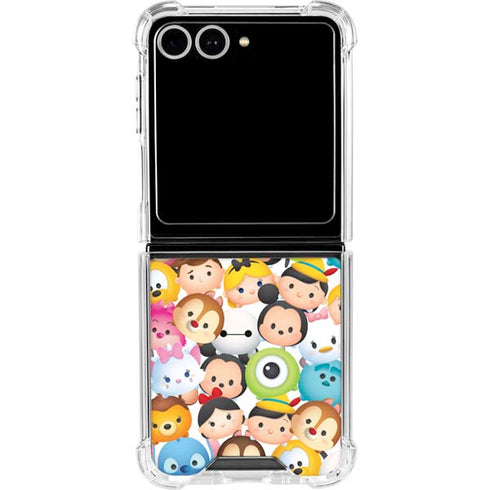 Disney Tsum Tsum Animated Characters Galaxy Z Flip7 Clear Case