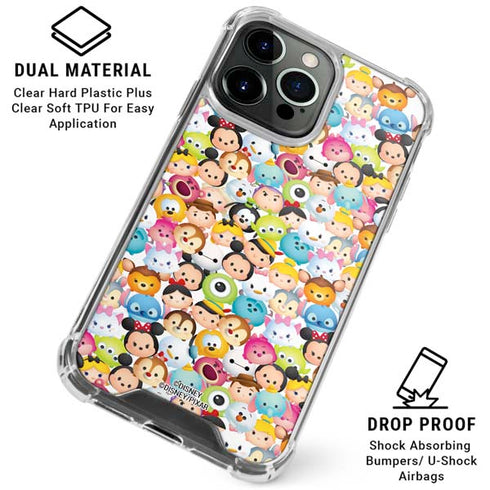 Disney Tsum Tsum Animated Characters iPhone 16 Pro Max Clear Case