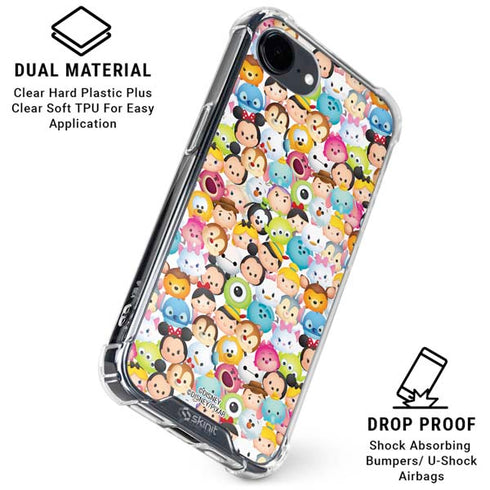 Disney Tsum Tsum Animated Characters iPhone 16e Clear Case