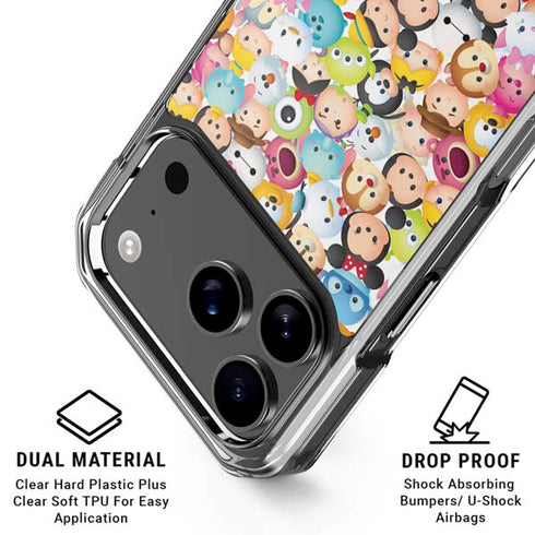 Disney Tsum Tsum Animated Characters iPhone 18 Pro Clear Case