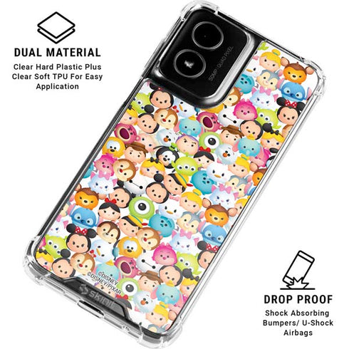 Disney Tsum Tsum Animated Characters Moto G Power 5G (2024) Clear Case