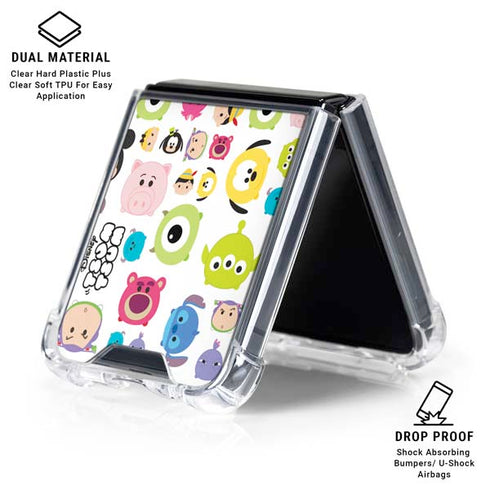 Disney Tsum Tsum Disney Characters Galaxy Z Flip6 Clear Case