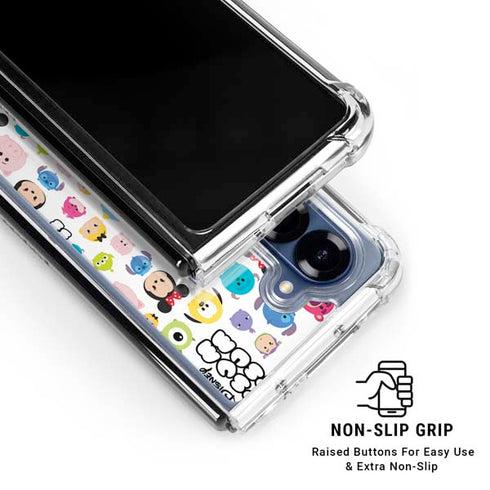 Disney Tsum Tsum Disney Characters Galaxy Z Fold7 Clear Case