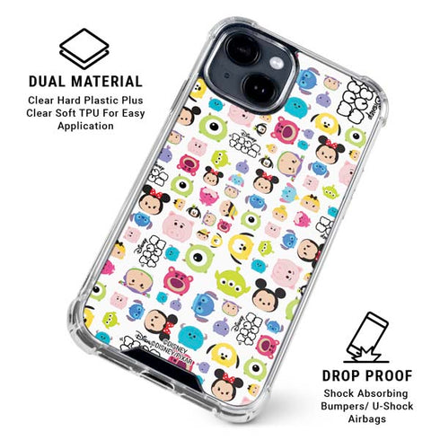 Disney Tsum Tsum Disney Characters iPhone 15 Clear Case