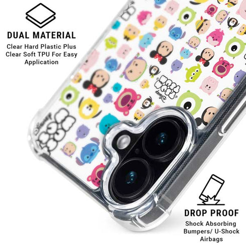 Disney Tsum Tsum Disney Characters iPhone 16 Plus Clear Case