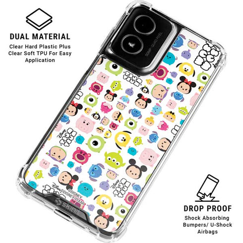 Disney Tsum Tsum Disney Characters Moto G Power 5G (2024) Clear Case