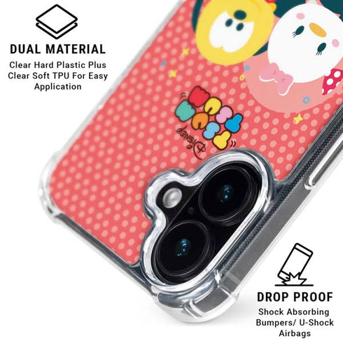 Disney Tsum Tsum Disney Friends iPhone 16 Plus Clear Case