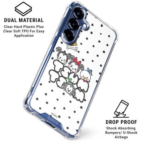 Disney Tsum Tsum Characters Art Galaxy S25 Clear Case