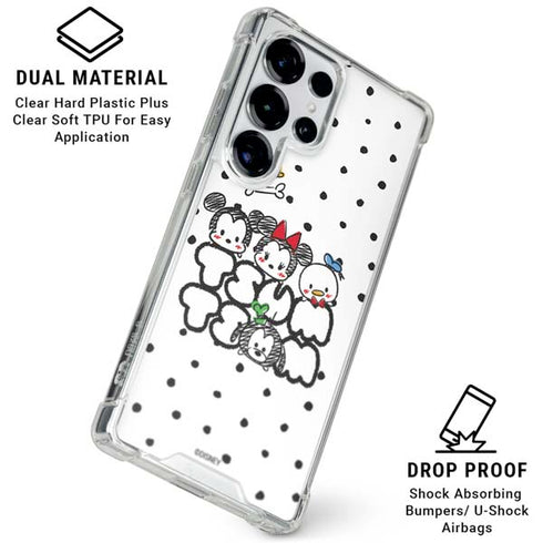 Disney Tsum Tsum Characters Art Galaxy S25 Ultra Clear Case