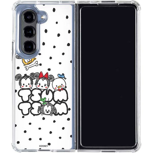 Disney Tsum Tsum Characters Art Galaxy Z Fold5 5G Clear Case