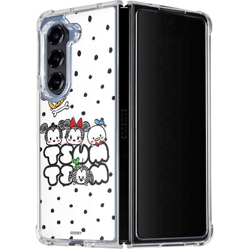 Disney Tsum Tsum Characters Art Galaxy Z Fold5 5G Clear Case