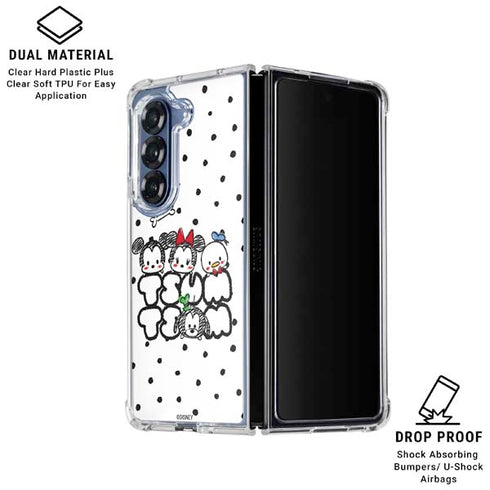 Disney Tsum Tsum Characters Art Galaxy Z Fold6 Clear Case