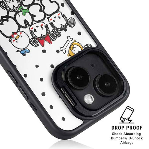 Disney Tsum Tsum Characters Art iPhone 14 Plus Kickstand Case