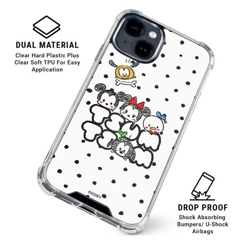 Disney Tsum Tsum Characters Art iPhone 15 Clear Case