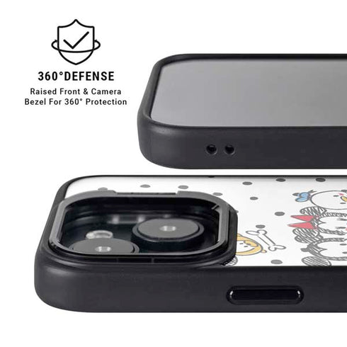 Disney Tsum Tsum Characters Art iPhone 15 Plus Kickstand Case