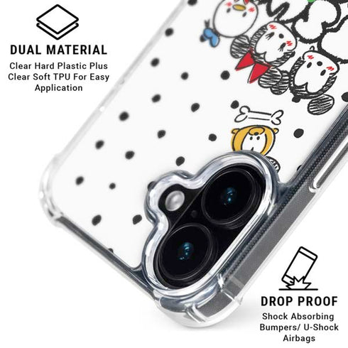 Disney Tsum Tsum Characters Art iPhone 16 Plus Clear Case