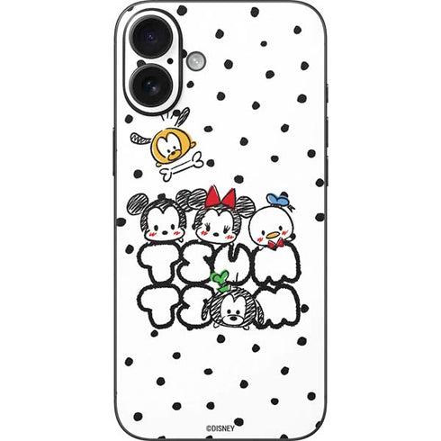 Disney Tsum Tsum Characters Art iPhone 16 Plus Skin