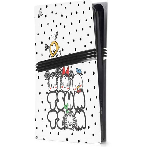 Disney Tsum Tsum Characters Art PS5 Pro Console Skin