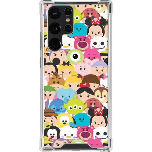 Disney Tsum Tsum Close up Characters Galaxy S23 Ultra Clear Case