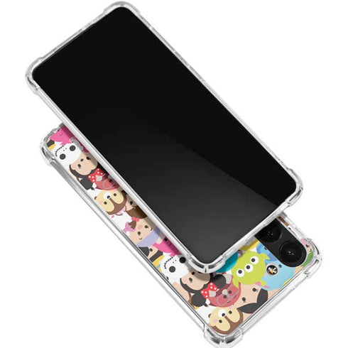Disney Tsum Tsum Close up Characters Galaxy S24 FE Clear Case