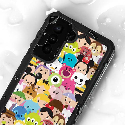 Disney Tsum Tsum Close up Characters Galaxy S24 Plus Waterproof Case
