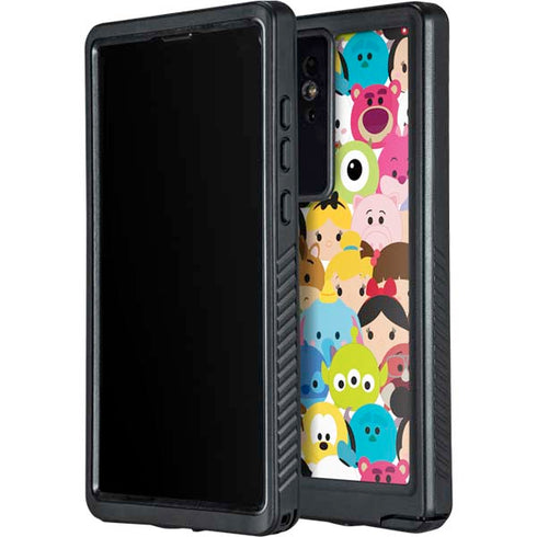 Disney Tsum Tsum Close up Characters Galaxy S24 Ultra Waterproof Case