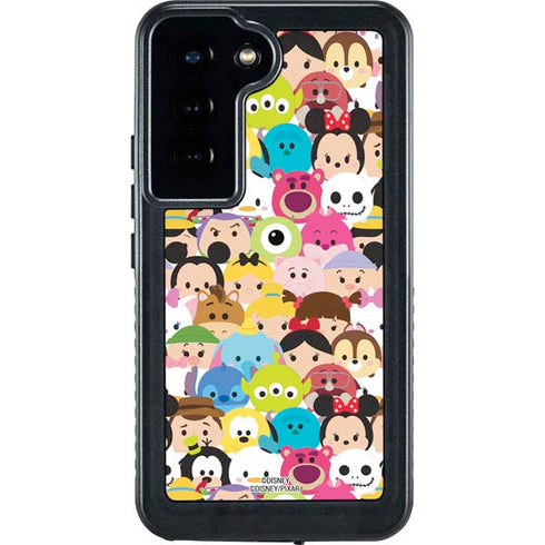 Disney Tsum Tsum Close up Characters Galaxy S24 Waterproof Case