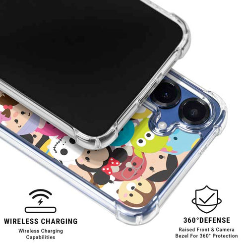 Disney Tsum Tsum Close up Characters Galaxy S25 Clear Case