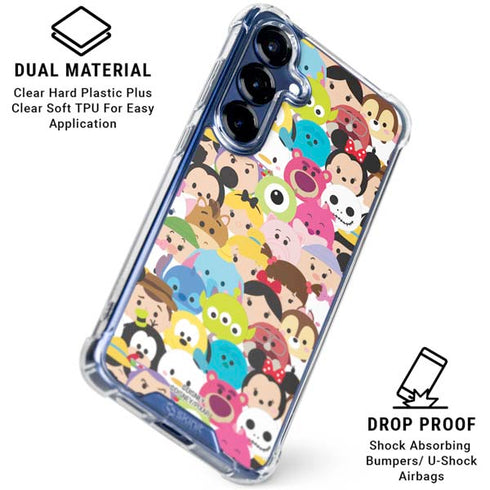 Disney Tsum Tsum Close up Characters Galaxy S25 Clear Case