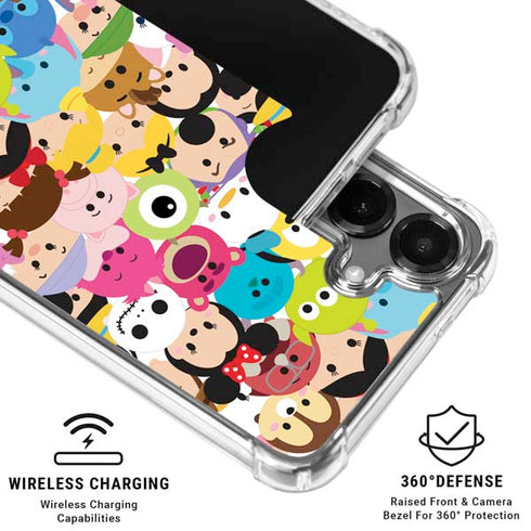 Disney Tsum Tsum Close up Characters Galaxy S26 Clear Case