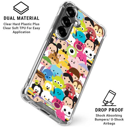 Disney Tsum Tsum Close up Characters Galaxy S26 Clear Case