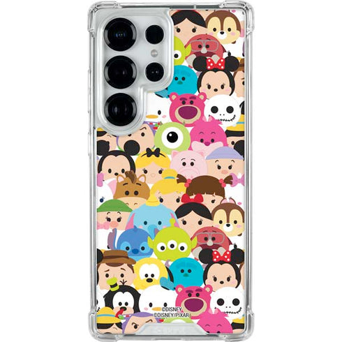 Disney Tsum Tsum Close up Characters Galaxy S26 Ultra Clear Case