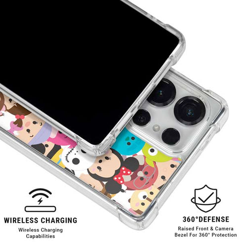 Disney Tsum Tsum Close up Characters Galaxy S26 Ultra Clear Case