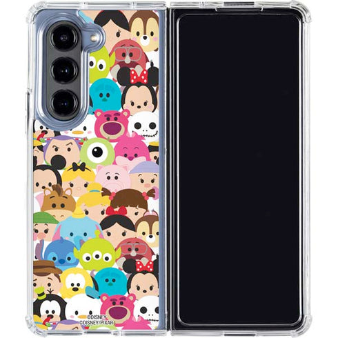 Disney Tsum Tsum Close up Characters Galaxy Z Fold5 5G Clear Case