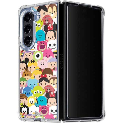 Disney Tsum Tsum Close up Characters Galaxy Z Fold5 5G Clear Case