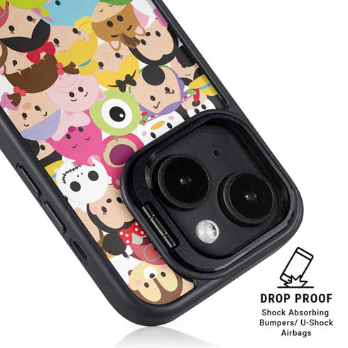 Disney Tsum Tsum Close up Characters iPhone 14 Plus Kickstand Case