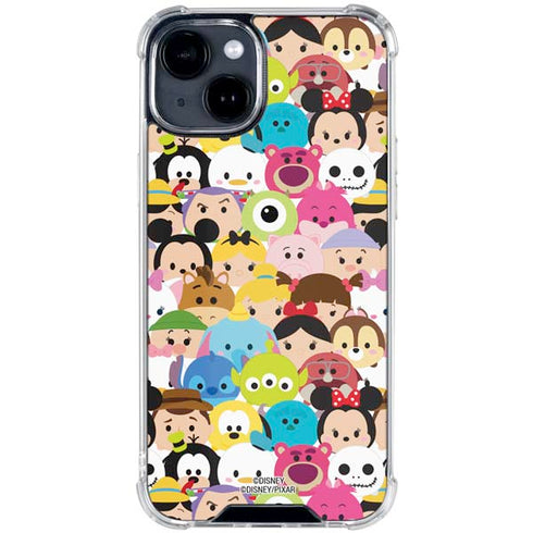 Disney Tsum Tsum Close up Characters iPhone 15 Clear Case
