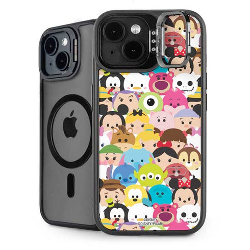 Disney Tsum Tsum Close up Characters iPhone 15 Kickstand Case