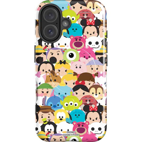 Disney Tsum Tsum Close up Characters iPhone 16 Magsafe Impact Case