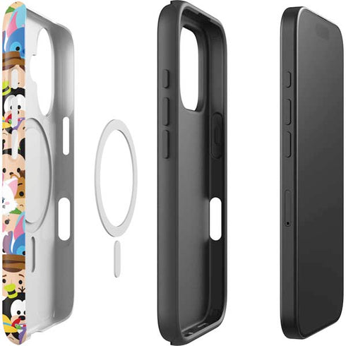 Disney Tsum Tsum Close up Characters iPhone 16 Magsafe Impact Case