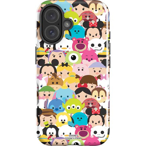 Disney Tsum Tsum Close up Characters iPhone 16 Plus Impact Case