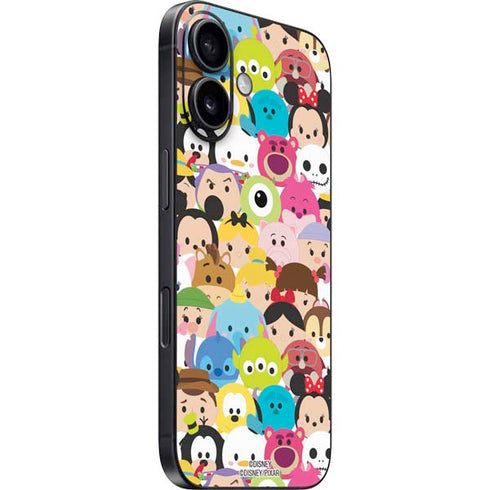 Disney Tsum Tsum Close up Characters iPhone 16 Plus Skin